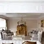 Villa oturma odası dekorasyonu