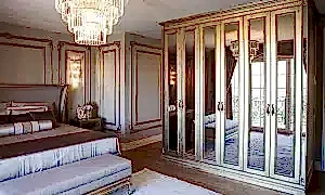 Villa yatak odası dekorasyonu